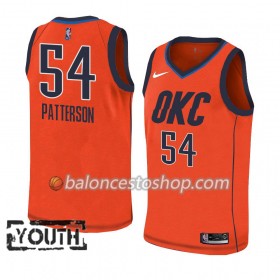Camiseta Niños NBA Oklahoma City Thunder Patrick Patterson 54 2018-19 Nike Naranja Swingman